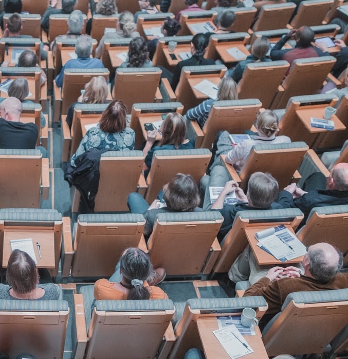 Students in a lecture hall